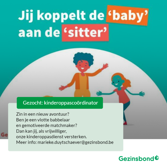 Jij koppelt de 'baby' aan de 'sitter'